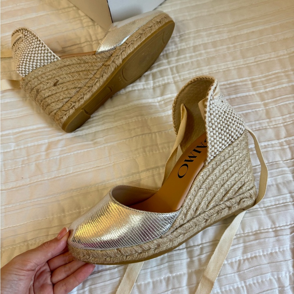 Gaimo espadrilles silver size 37